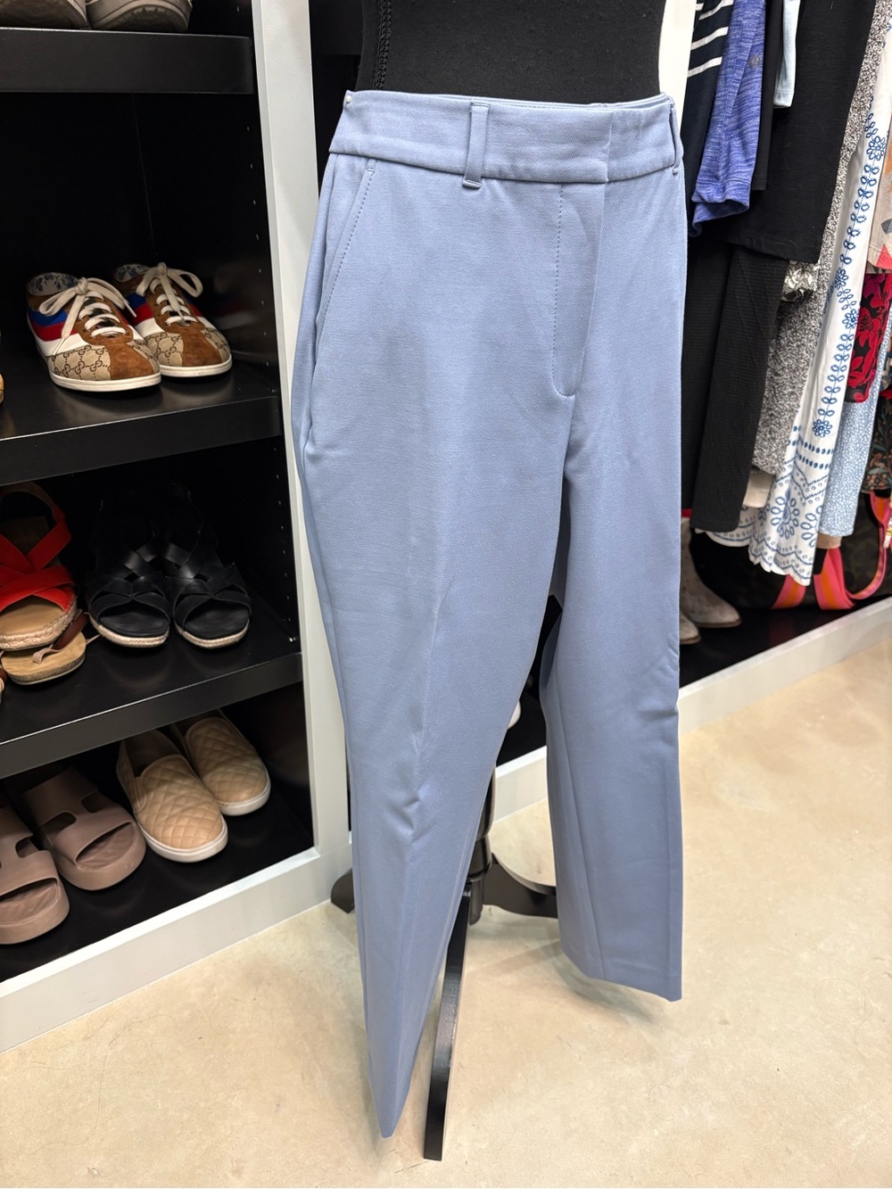 White House Black Market Light Blue Slim Ankle Pants - Picture 3 of 10